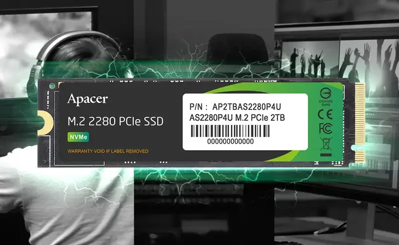 SSD накопичувач Apacer M.2 2TB PCIe 3.0 P4U - фото - №2