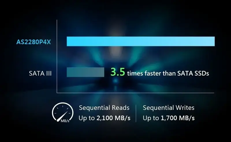 SSD накопичувач Apacer M.2 512GB PCIe 3.0 P4X - фото - №4