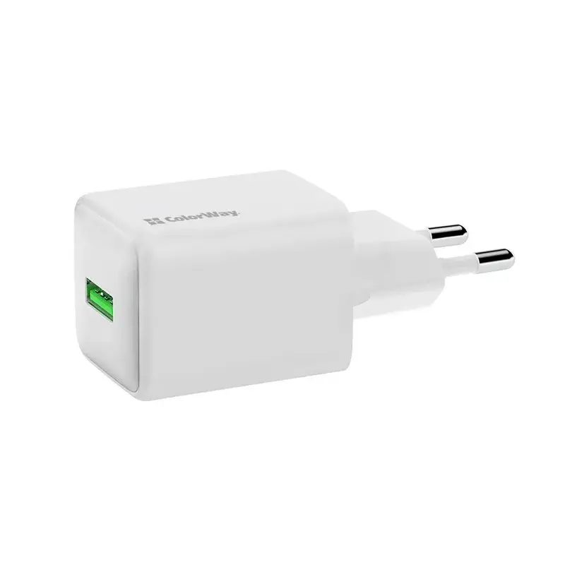 Ун. МЗП ColorWay (CW-CHS063Q-WT) 1x USB-A (18W) бiлий - фото - №5