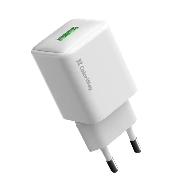 Ун. МЗП ColorWay (CW-CHS063Q-WT) 1x USB-A (18W) бiлий - фото - №4
