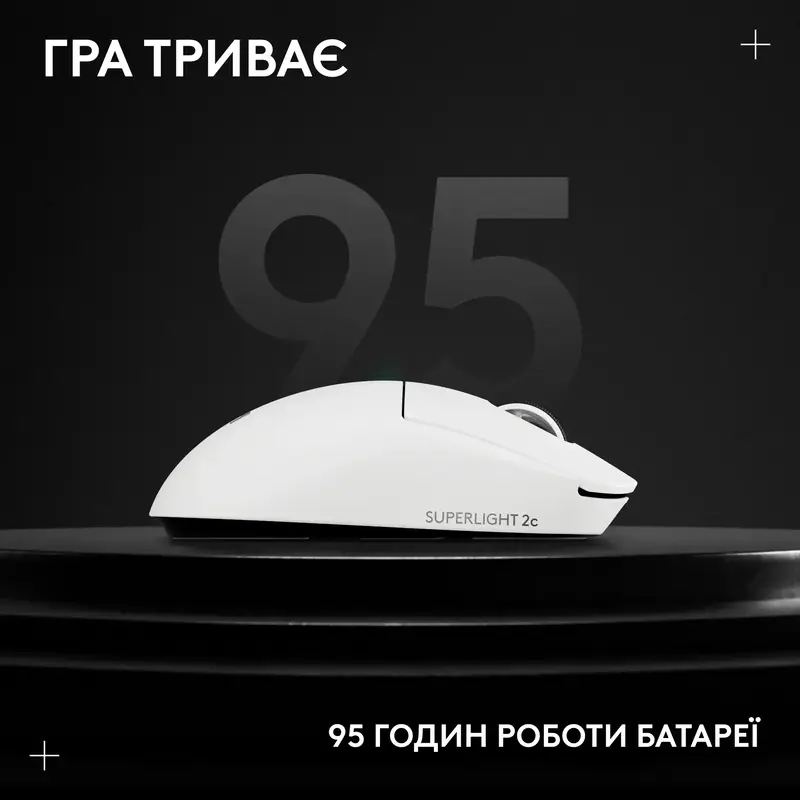 Ігрова миша LOGITECH G PRO X SUPERLIGHT 2c Compact Wireless Gaming Mouse White - фото - №12