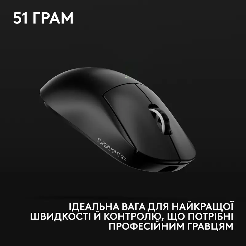 Ігрова миша LOGITECH G PRO X SUPERLIGHT 2c Compact Wireless Gaming Mouse Black - фото - №8