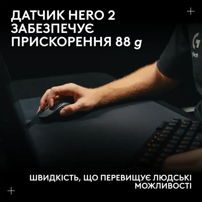 Ігрова миша LOGITECH G PRO X SUPERLIGHT 2c Compact Wireless Gaming Mouse Black - фото - №10