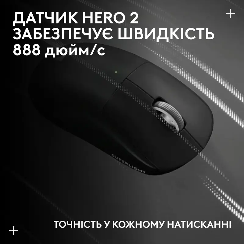 Ігрова миша LOGITECH G PRO X SUPERLIGHT 2c Compact Wireless Gaming Mouse Black - фото - №11