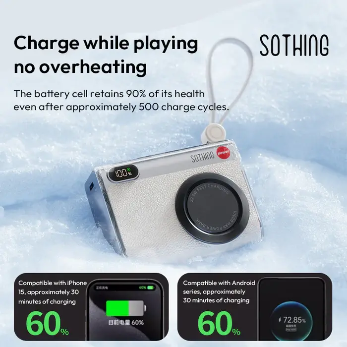 Додаткова батарея SOTHING - Міні-камера 10 000 мАгод - фото - №4