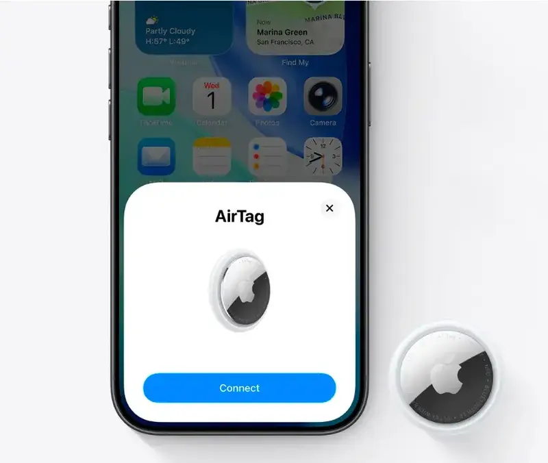 Apple AirTag (1 Pack) MFE94ZE/A - фото - №4