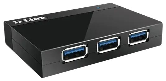 HUB USB D-Link DUB-1340 4port USB 3.0 з блоком живлення - фото - №0