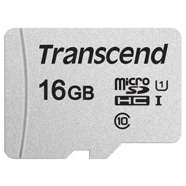 Карта памяти microSD Transcend 16GB C10 UHS-I R95/W10MB/s + SD - фото - №0