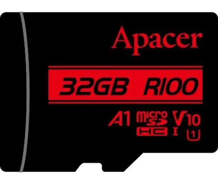 Карта пам'ятi MicroSD Apacer 32GB C10 UHS-I R100MB/s + SD - фото - №0