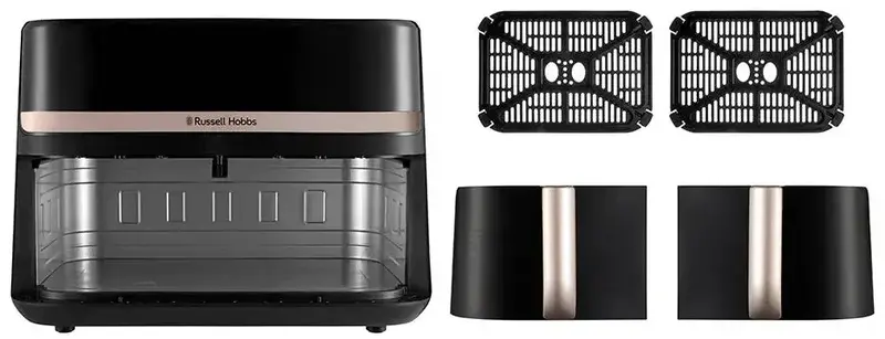 Мультипечь Russell Hobbs Satis Fry DualBaske 2800 Вт 27680-56 - фото - №1