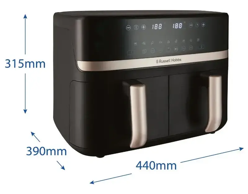 Мультипечь Russell Hobbs Satis Fry DualBaske 2800 Вт 27680-56 - фото - №8