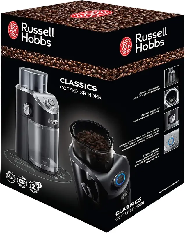 Кавомолка Russell Hobbs жорнова Classic 23120-56 - фото - №5