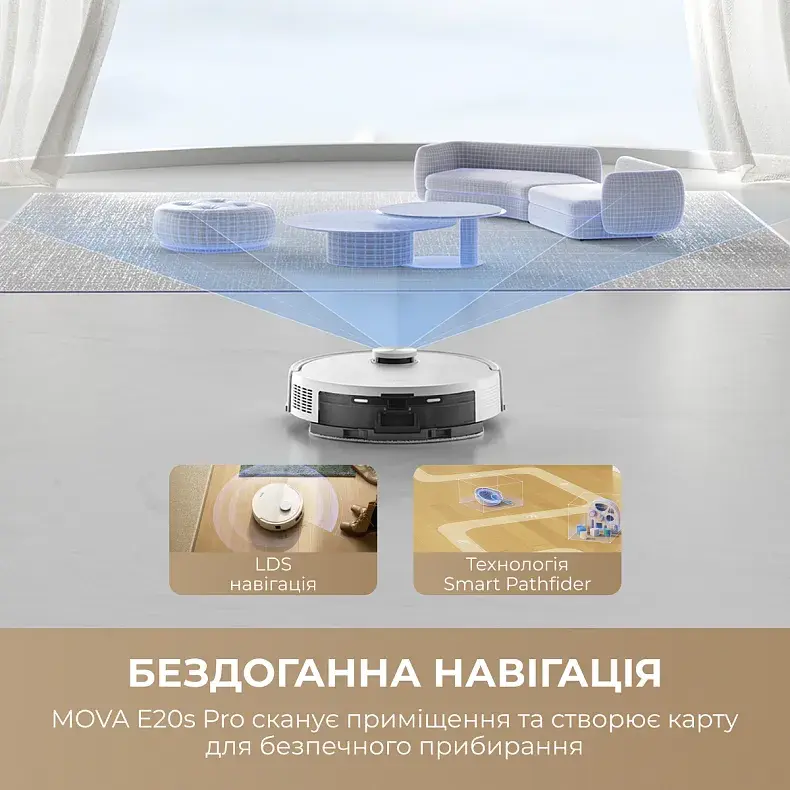 Робот-пилосос Mova E20s Pro Plus-EUA (RLE23SD) - фото - №2