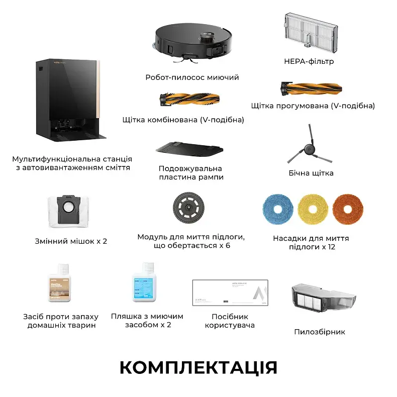 Робот-пилосос Mova 60 Black-EUA (RLV83LE) - фото - №17
