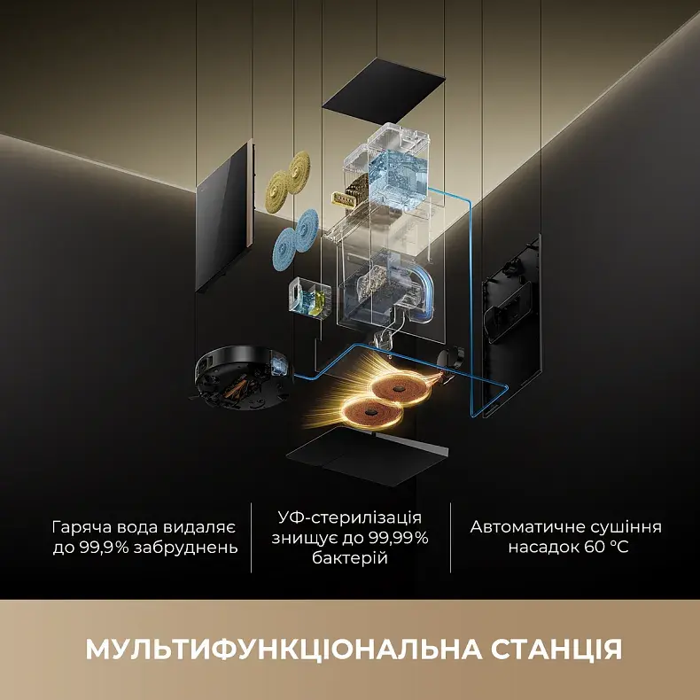 Робот-пилосос Mova 60 Black-EUA (RLV83LE) - фото - №9