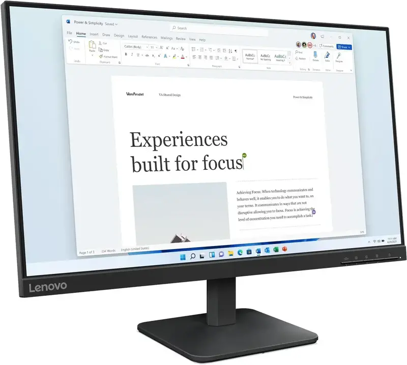 Монитор 23,8" Lenovo L24-4e(68C2KAC1UA) - фото - №1