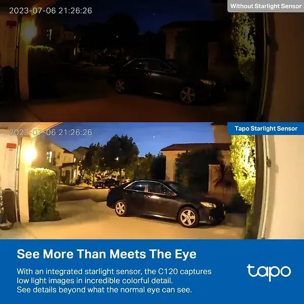 Панорамная домашняя WiFi камера TAPO C120 TP-LINK - фото - №2