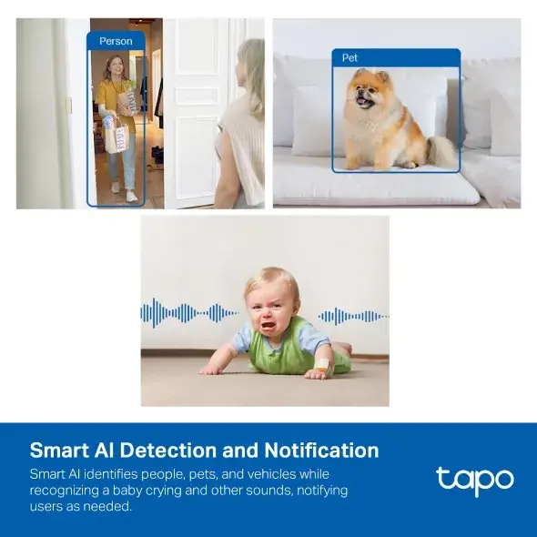 Панорамна домашня WiFi камера TAPO C125 TP-LINK - фото - №3