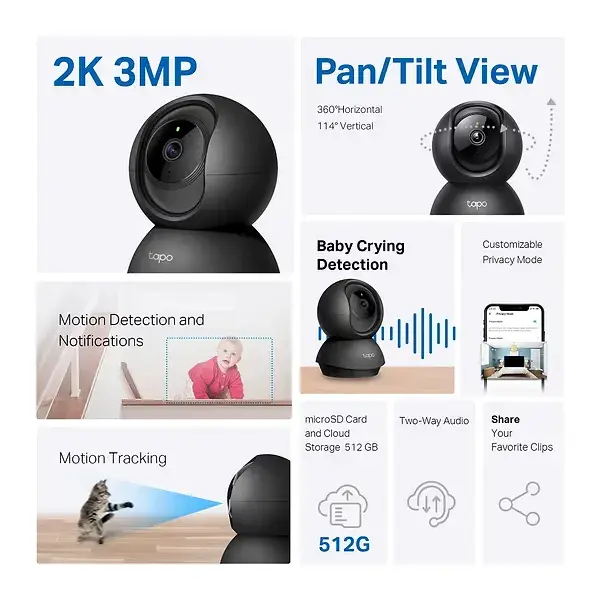 Домашняя WiFi камера TAPO C211 TP-LINK - фото - №2