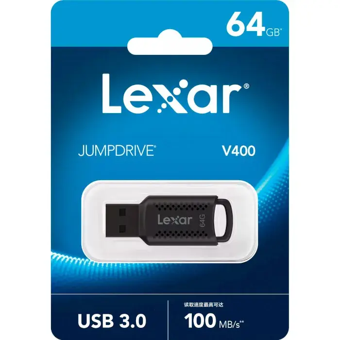 USB-Flash LEXAR USB3 64GB V400 LJDV400064G-BNBNG - фото - №3