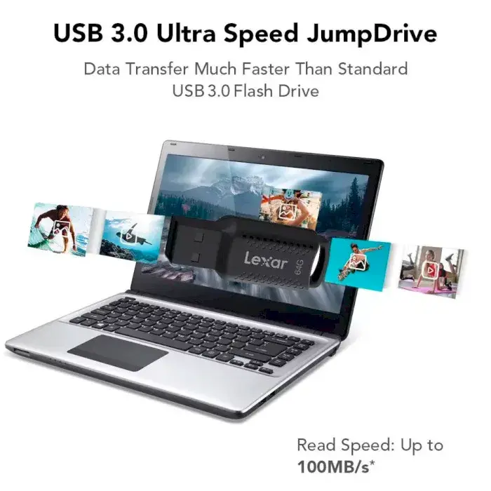 USB-Flash LEXAR USB3 64GB V400 LJDV400064G-BNBNG - фото - №4