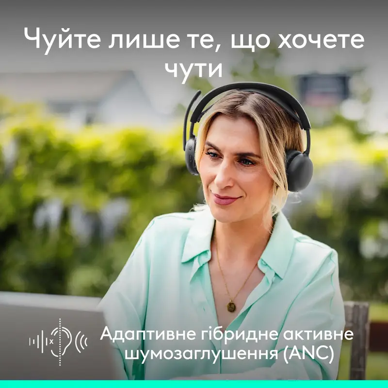 Гарнитура Logitech Zone Wireless 2 ES Headset graphite - фото - №1