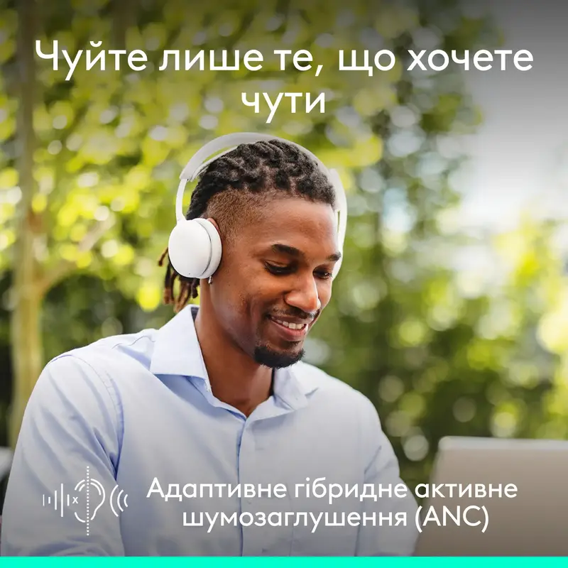 Гарнитура Logitech Zone Wireless 2 ES Headset off-white - фото - №1