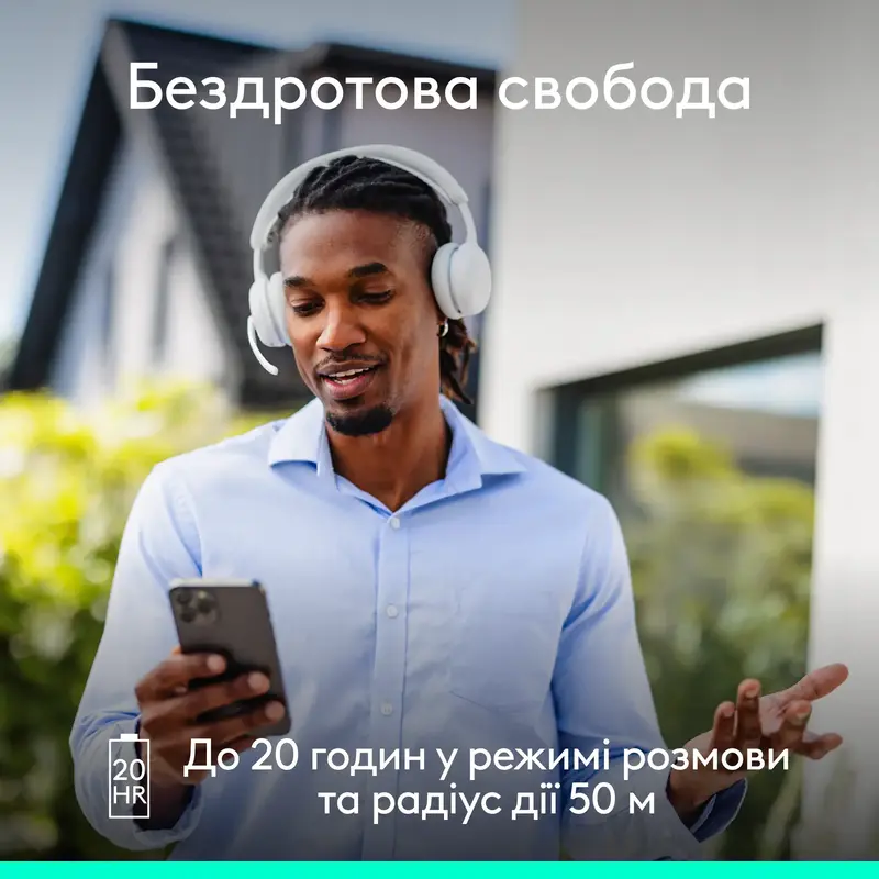 Гарнитура Logitech Zone Wireless 2 ES Headset off-white - фото - №4
