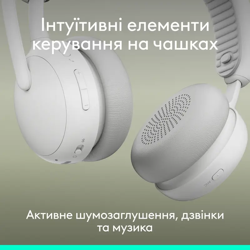 Гарнитура Logitech Zone Wireless 2 ES Headset off-white - фото - №7