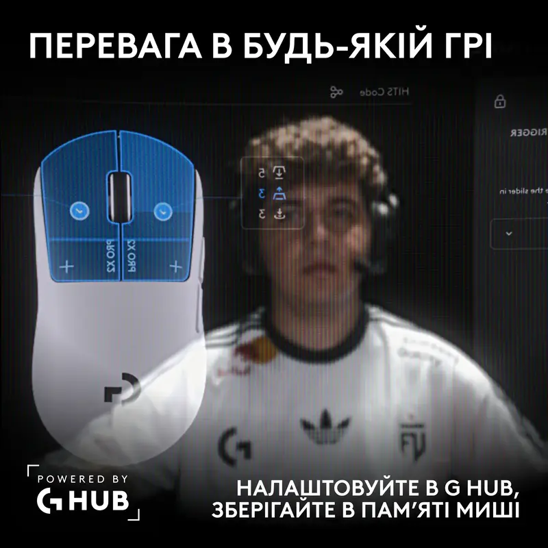 Ігрова миша Logitech G PRO X2 SUPERSTRIKE LIGHTSPEED white - фото - №11