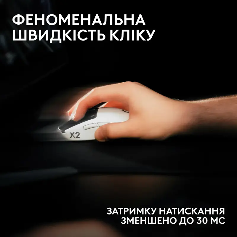 Ігрова миша Logitech G PRO X2 SUPERSTRIKE LIGHTSPEED white - фото - №6