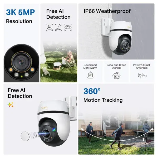 Домашняя Wi-Fi камера TAPO-C530WS TP-LINK - фото - №2