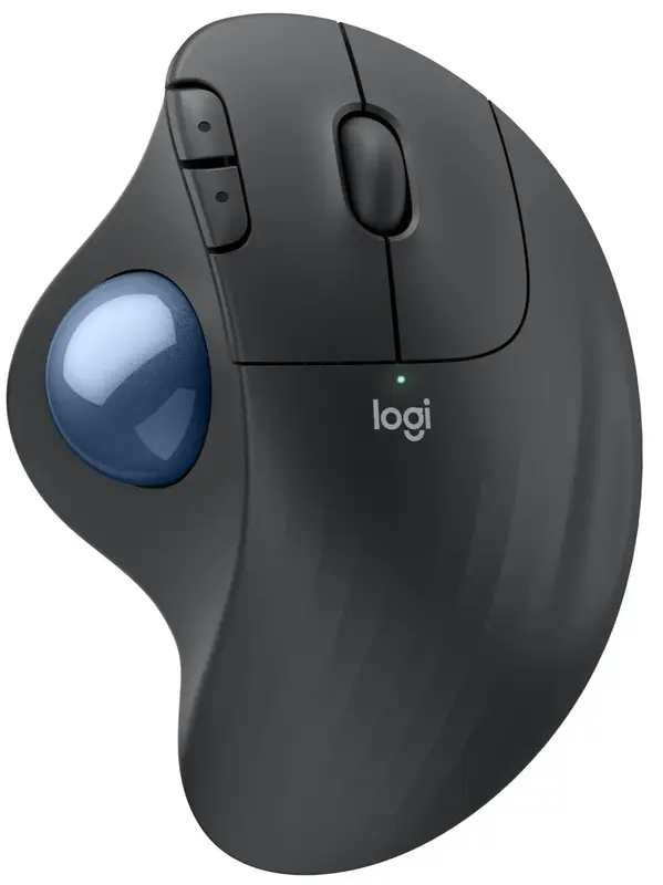 Миша Logitech бездротова MX Ergo S (M575S) graphite-blue - фото - №0