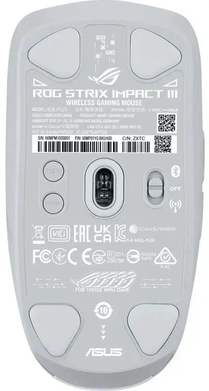 Мышь ASUS ROG Strix Impact III White - фото - №6