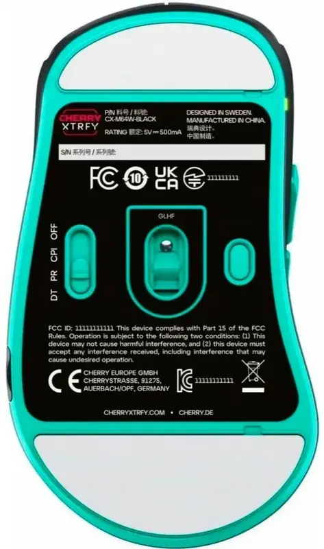 Миша Cherry Xtrfy M64 Black - фото - №4