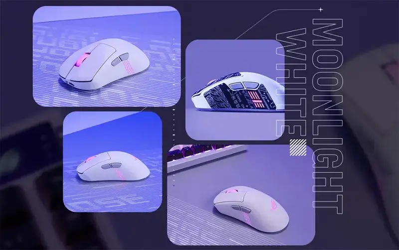 Миша ASUS ROG Keris II Origin White - фото - №12