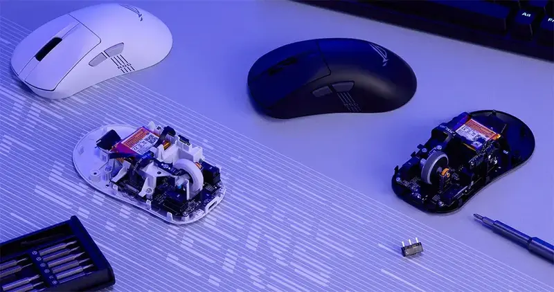 Миша ASUS ROG Keris II Origin White - фото - №11