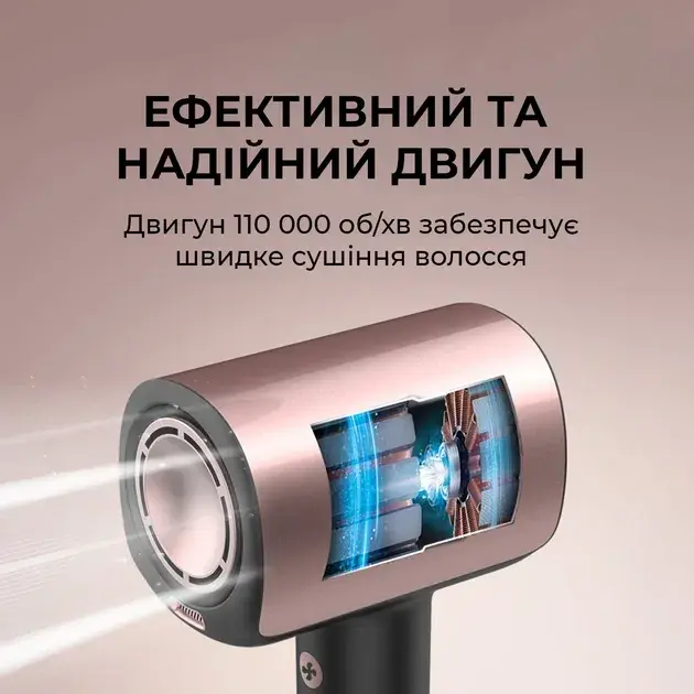 Фен CECOTEC DryGlam Nano Plasma Champagne - фото - №3