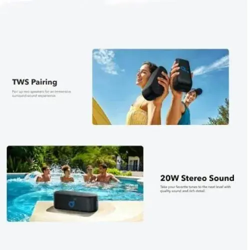 Портативная акустика ANKER SoundСore Select 2S Black - фото - №1