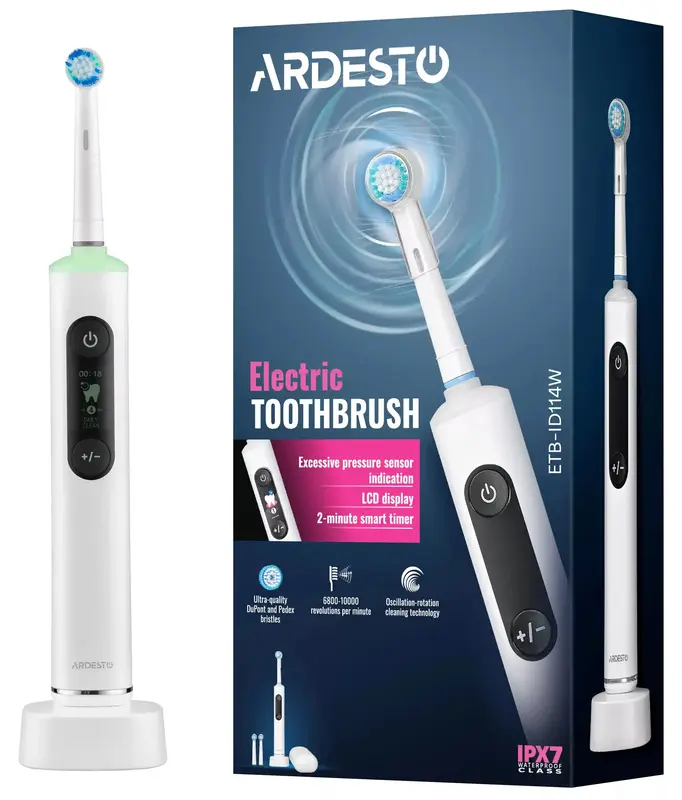 Електрична зубна щітка Ardesto White ETB-ID114W - фото - №8