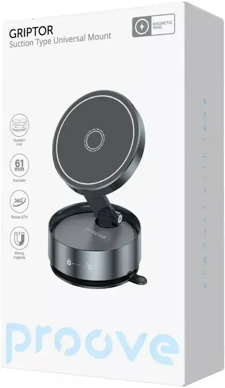 Автомобільний тримач Proove Griptor Sutction Type Universal Mount - фото - №3
