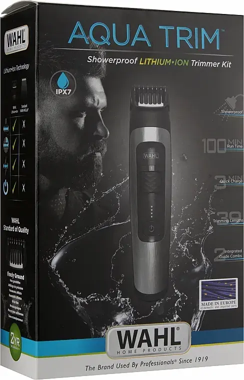 Триммер для усов и бороды Wahl Aqua Trim (1065.0460) - фото - №7