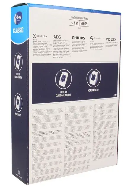 Мешок для пылесоса одноразовый S-BAG Electrolux 5 шт. E200B 900168462 - фото - №2