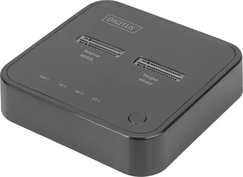 Док-станція DIGITUS Dual M.2 NVMe SSD USB Type-C 3.2 Black - фото - №0