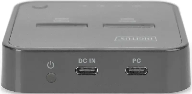 Док-станція DIGITUS Dual M.2 NVMe SSD USB Type-C 3.2 Black - фото - №2