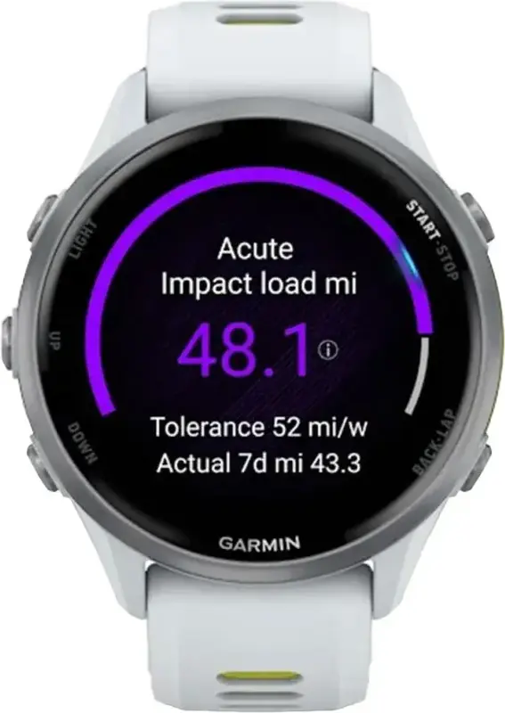 Смарт-часы GARMIN Forerunner 970, Whitestone/Amp Yellow - фото - №6