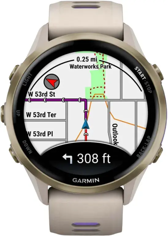 Смарт-годинник GARMIN Forerunner 970, French Gray/Indigo - фото - №5