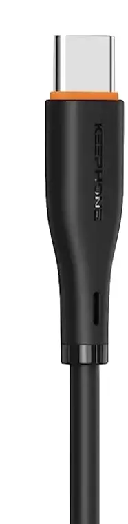 Kабель USB to USB-C Keephone Pitta (KPPITTAACBK) 1.2 M 10W чорний - фото - №2