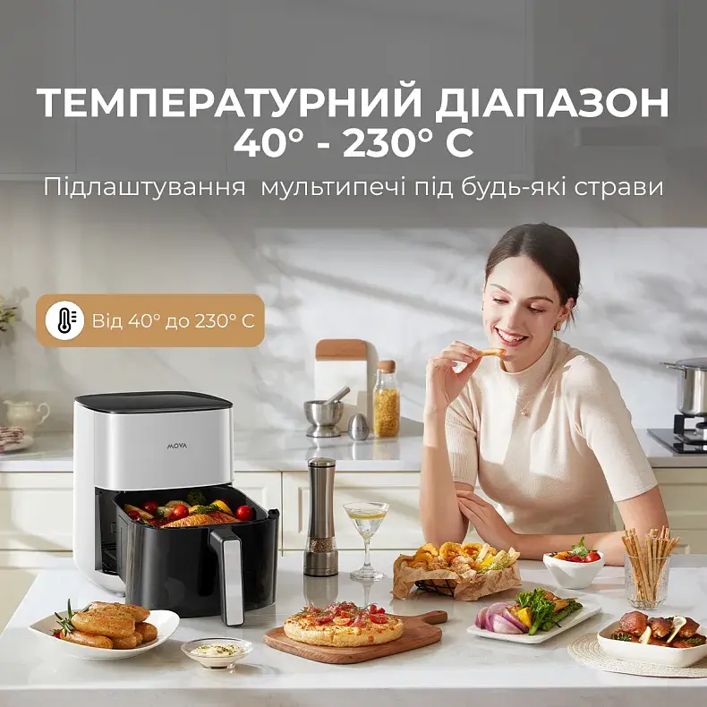 Мультипечь MOVA AeroChef FD10s Pro White - фото - №10