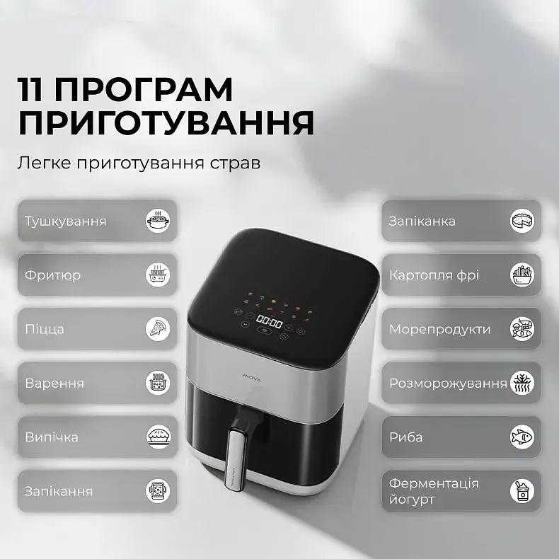 Мультипечь MOVA AeroChef FD10s Pro White - фото - №11